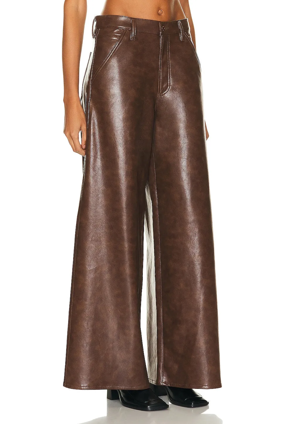 Agolde Dale Wide Leg Carpenter Trouser, Cola