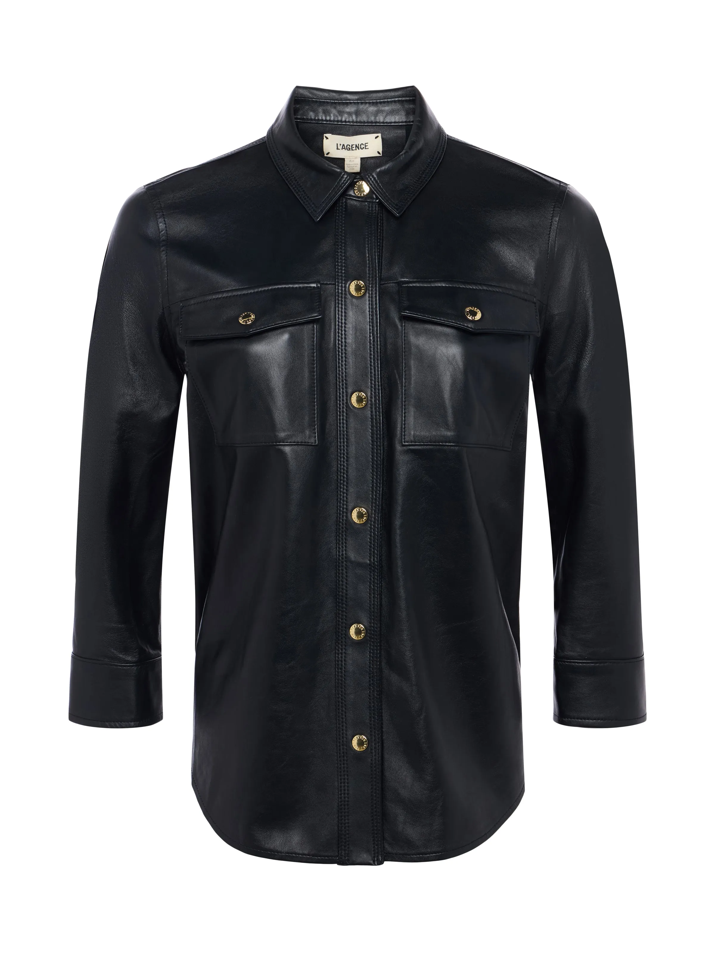 Avina Leather Shirt