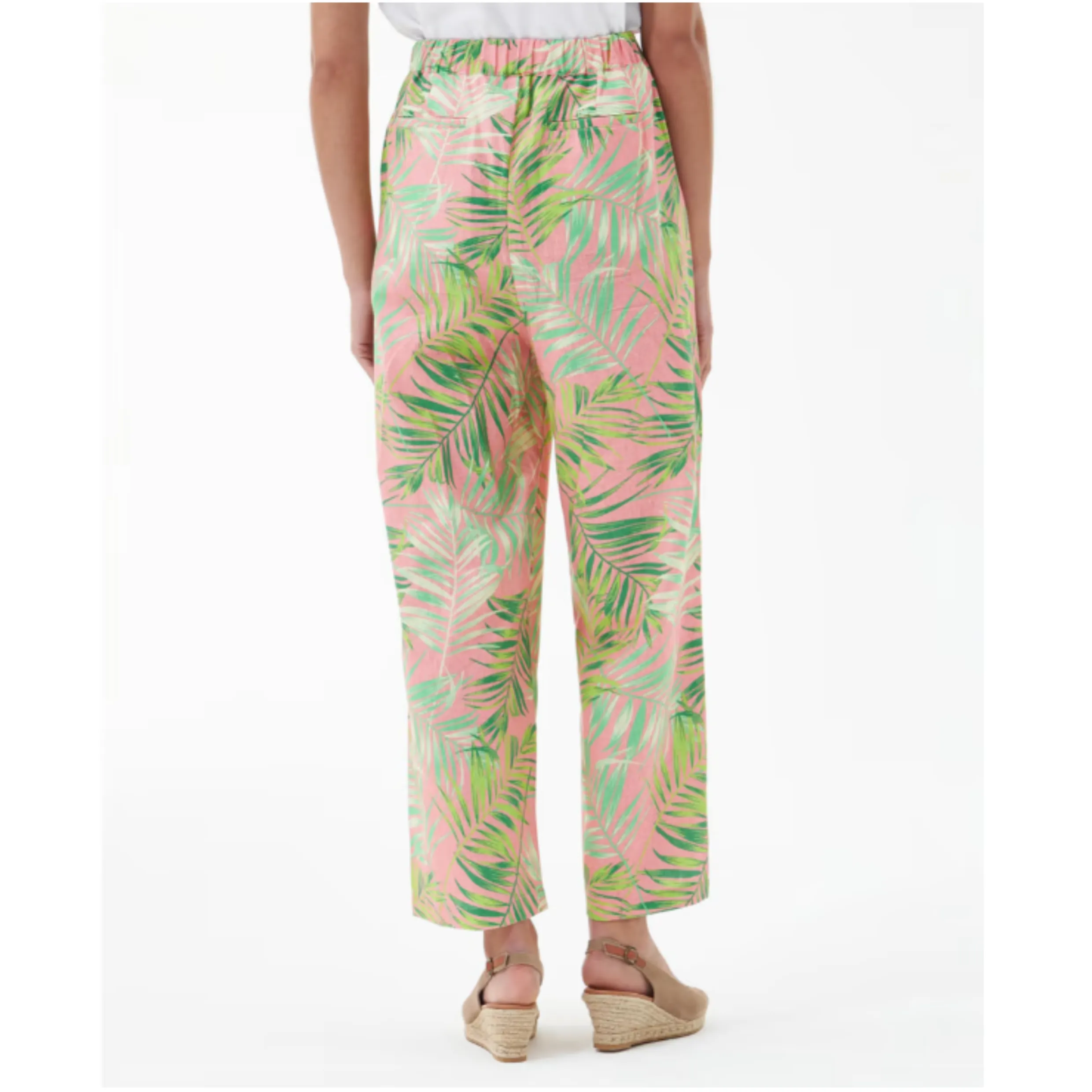 Barbour Aralia Trouser in Palm Print LTR0335