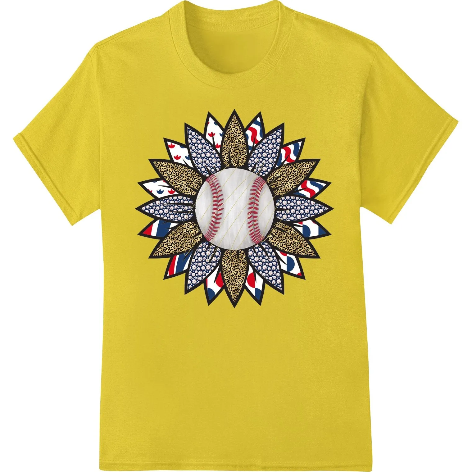 Baseball Mandala: Patriotic Heat Transfer for Independence Day