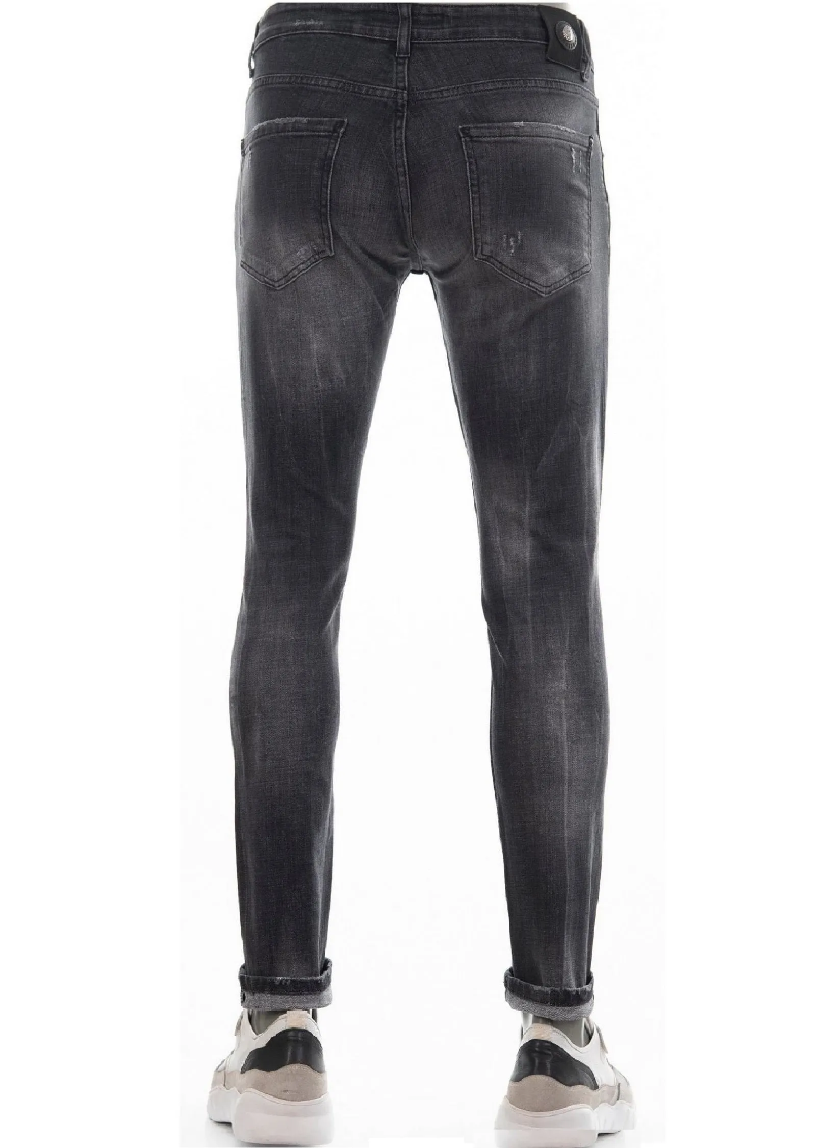 Black "Milano" Modern Wash Jeans