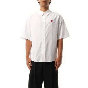 Boke Flower Crest Short Sleeve Shirt in White