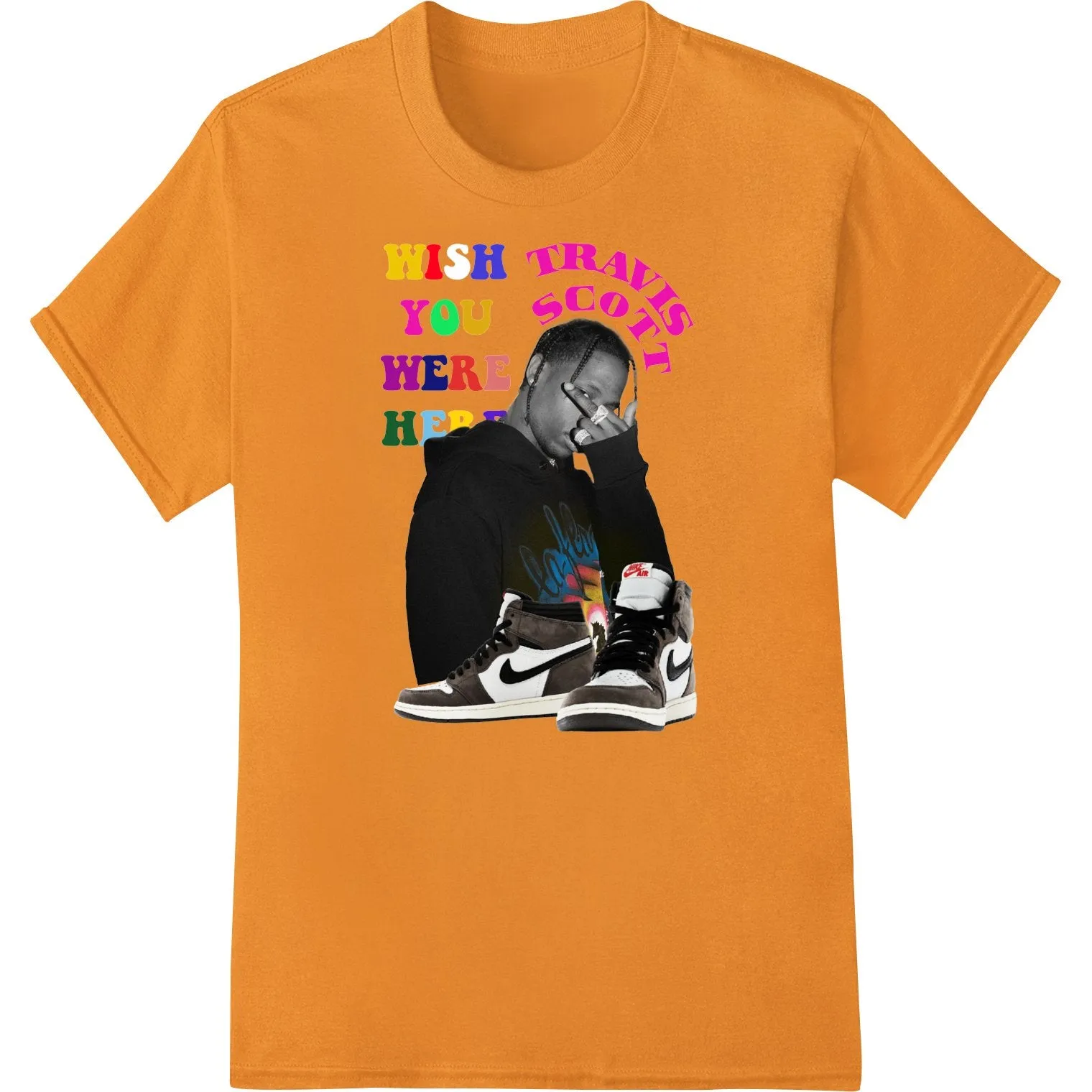 Bold Travis Scott 'Wish You Were Here' DTF Heat Transfer