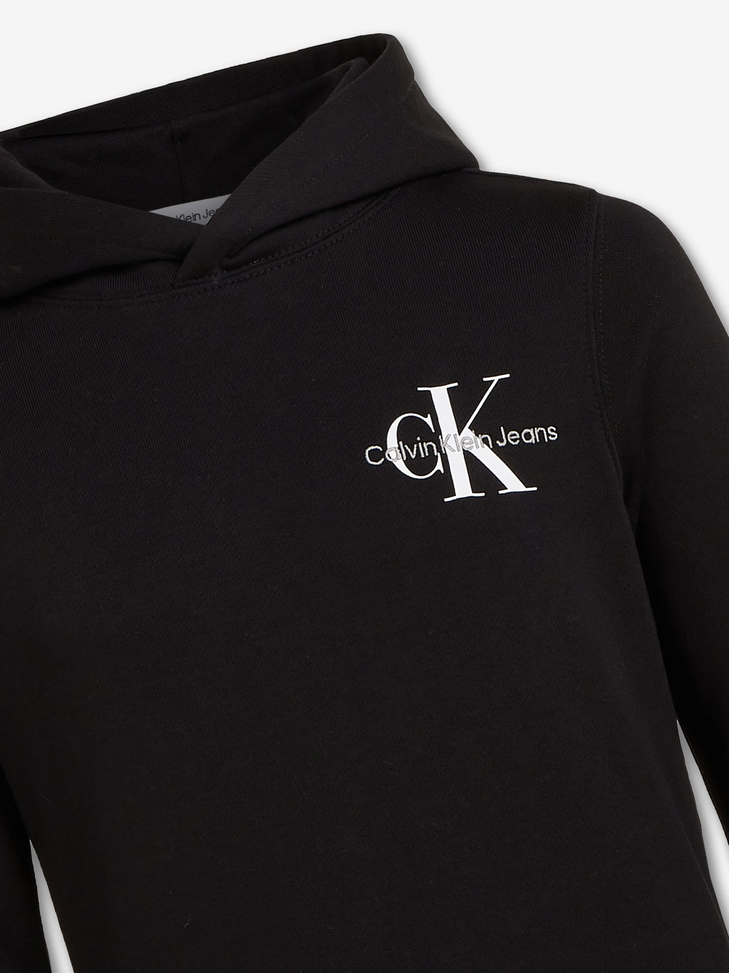 Calvin Klein Kids Small Monogram Hoodie in Black