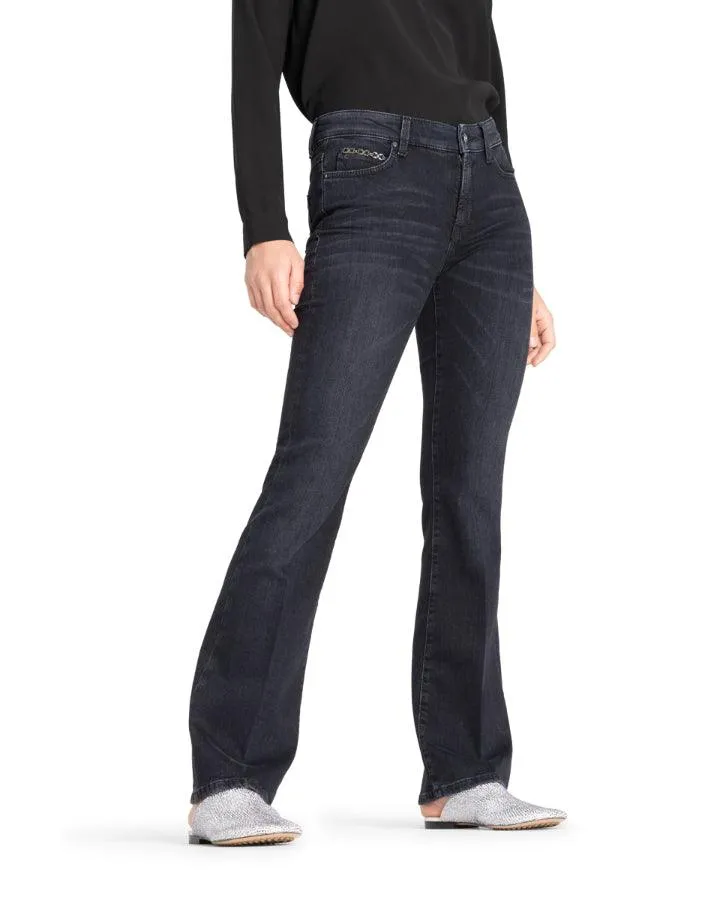 Cambio Paris Flare Modern Dark Jeans