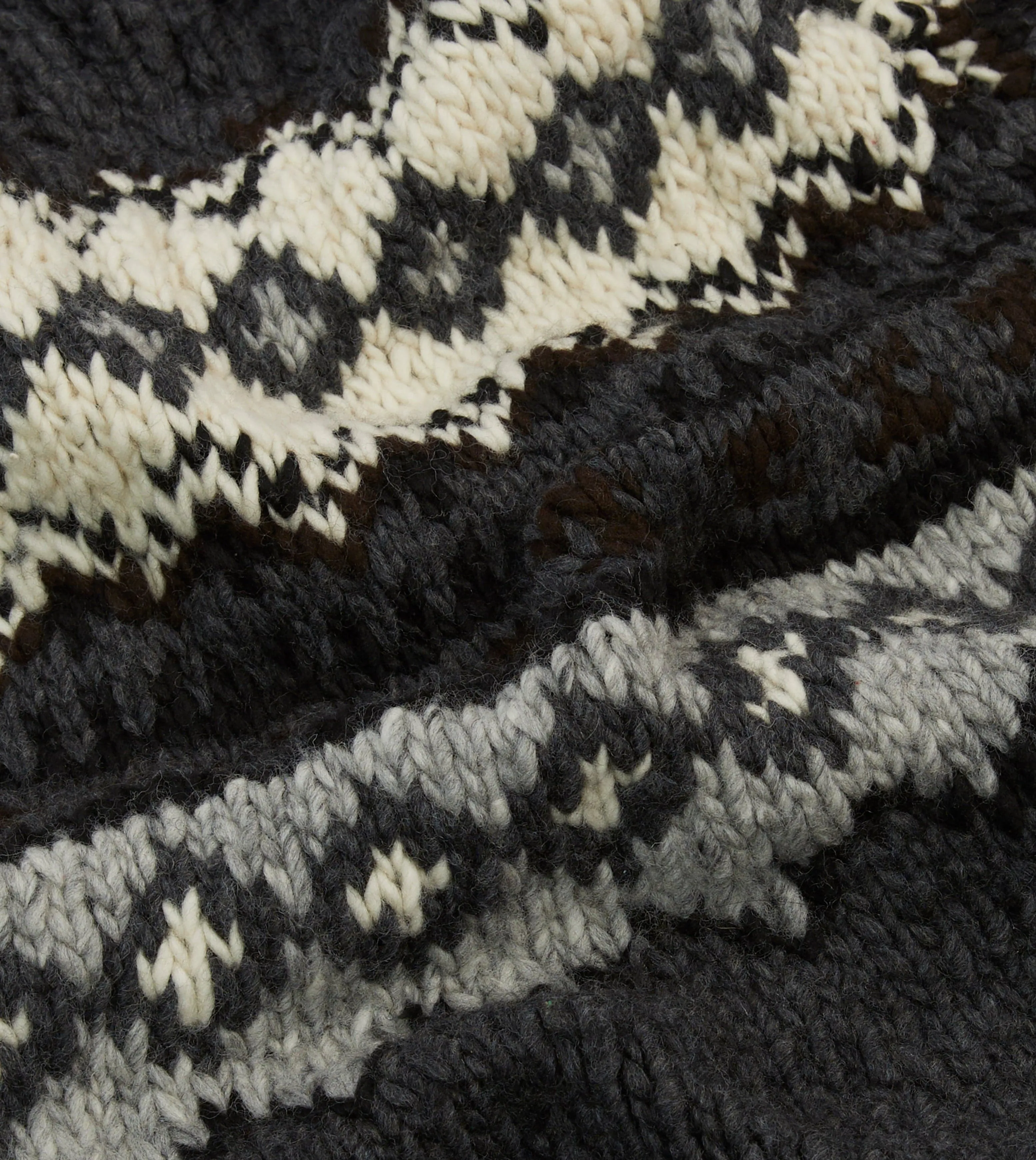 Chamula Grey Fairisle Merino Jumper