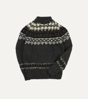 Chamula Grey Fairisle Merino Jumper