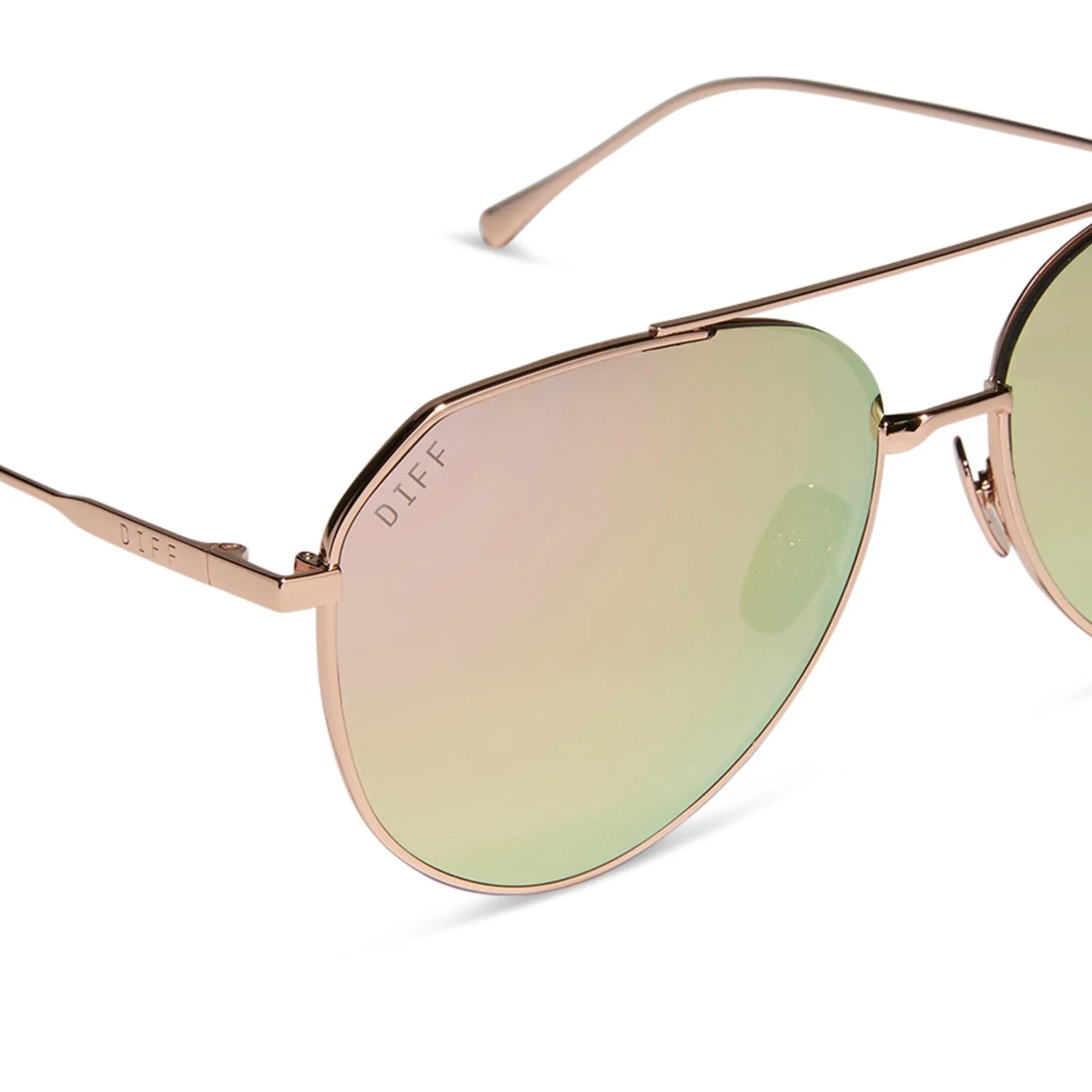 DASH - ROSE GOLD   CHERRY BLOSSOM MIRROR   POLARIZED SUNGLASSES