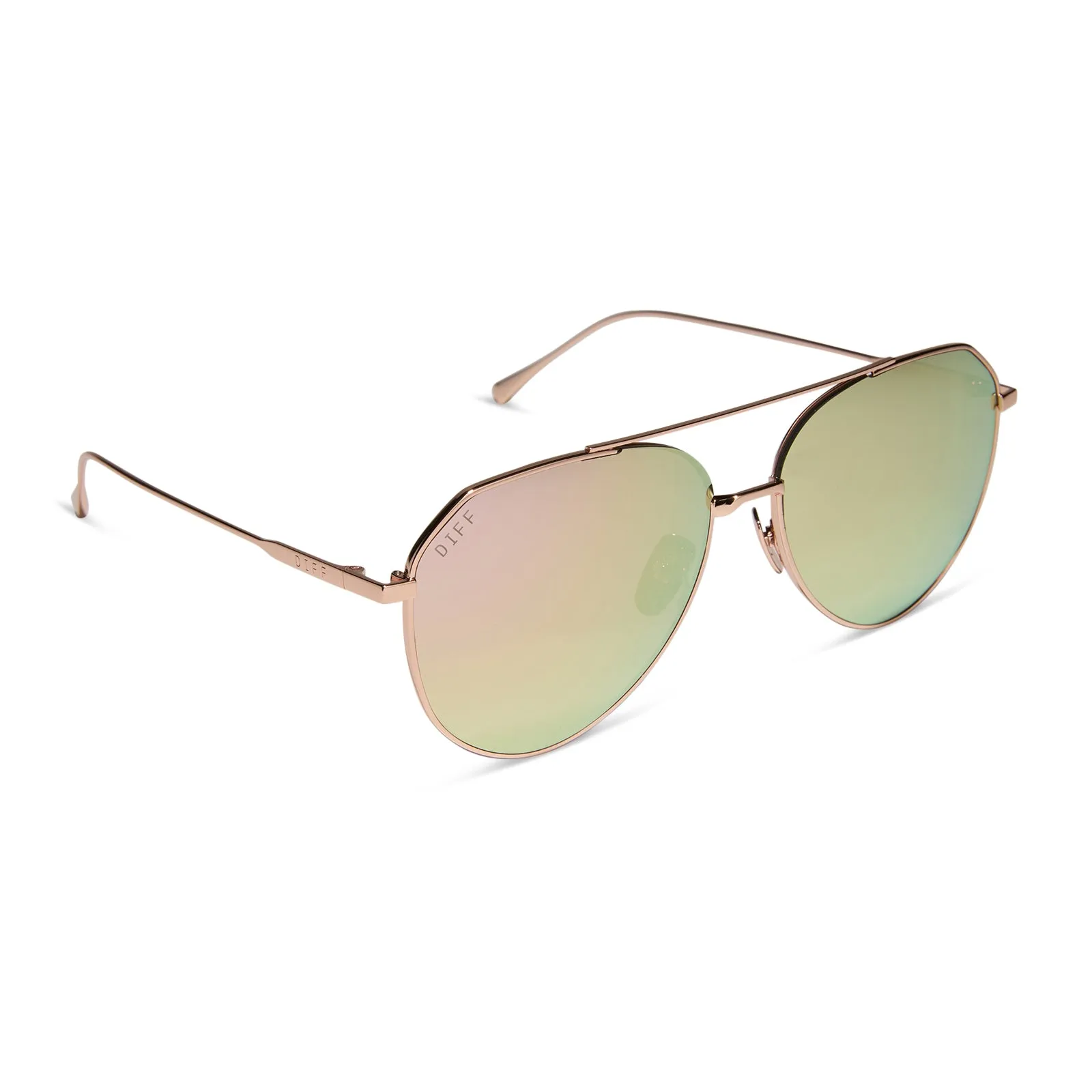 DASH - ROSE GOLD   CHERRY BLOSSOM MIRROR   POLARIZED SUNGLASSES