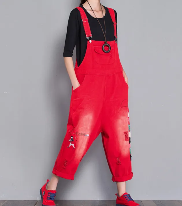 Denim Casual Spring Denim Overall Women Jumpsuits QY4