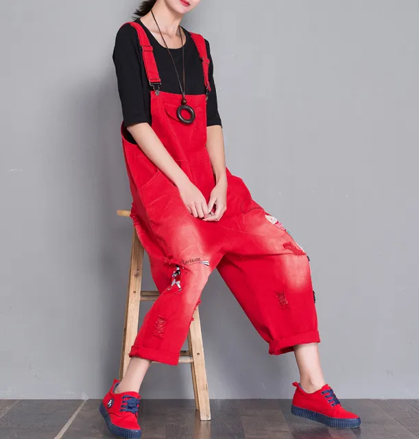 Denim Casual Spring Denim Overall Women Jumpsuits QY4