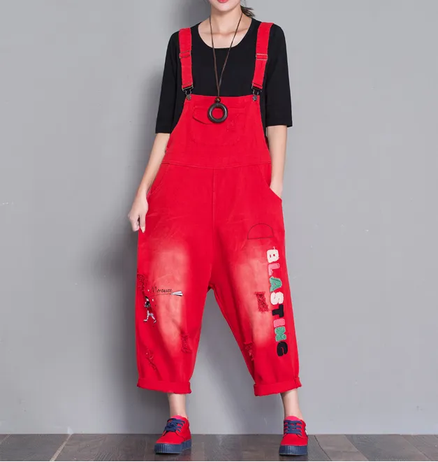 Denim Casual Spring Denim Overall Women Jumpsuits QY4