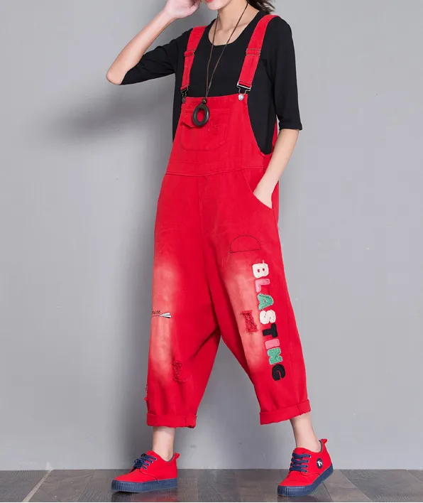 Denim Casual Spring Denim Overall Women Jumpsuits QY4