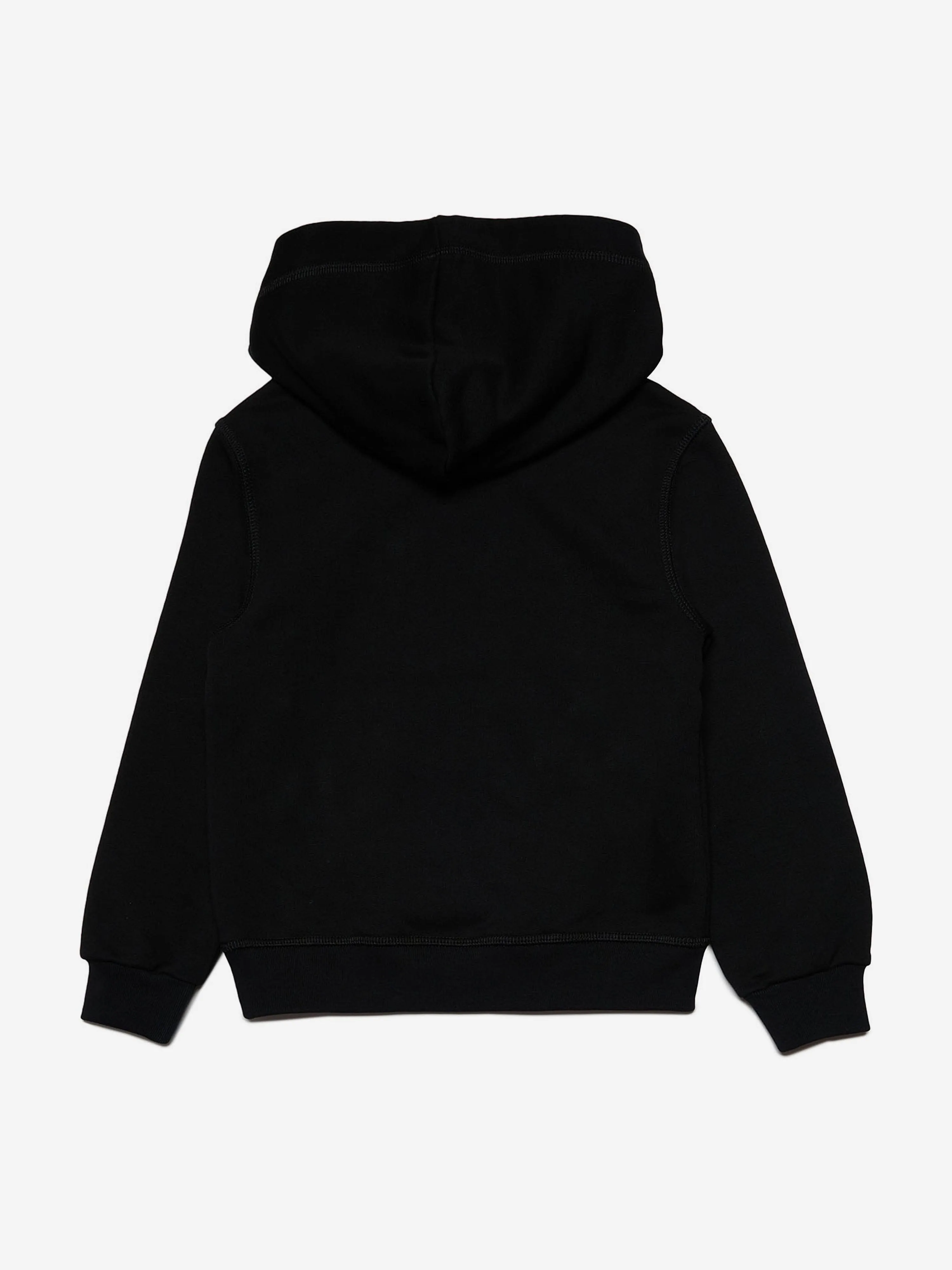 Dsquared2 Kids Multi Icon Logo Hoodie in Black