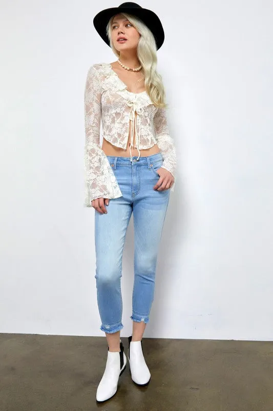 Eden High Rise Crop Skinny