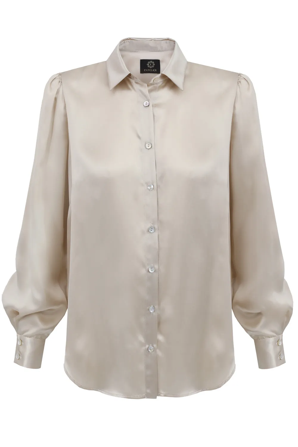 Enteliér Silk Shirt Beige