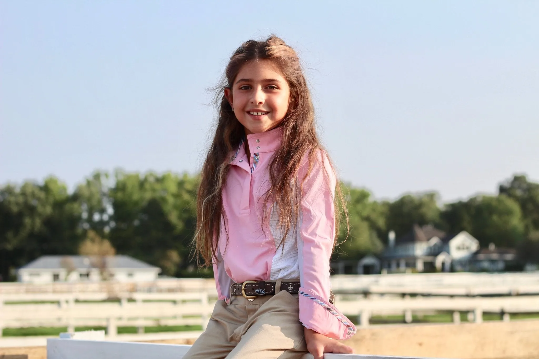 Equine Couture Children's Cara Long Sleeve Show Shirt