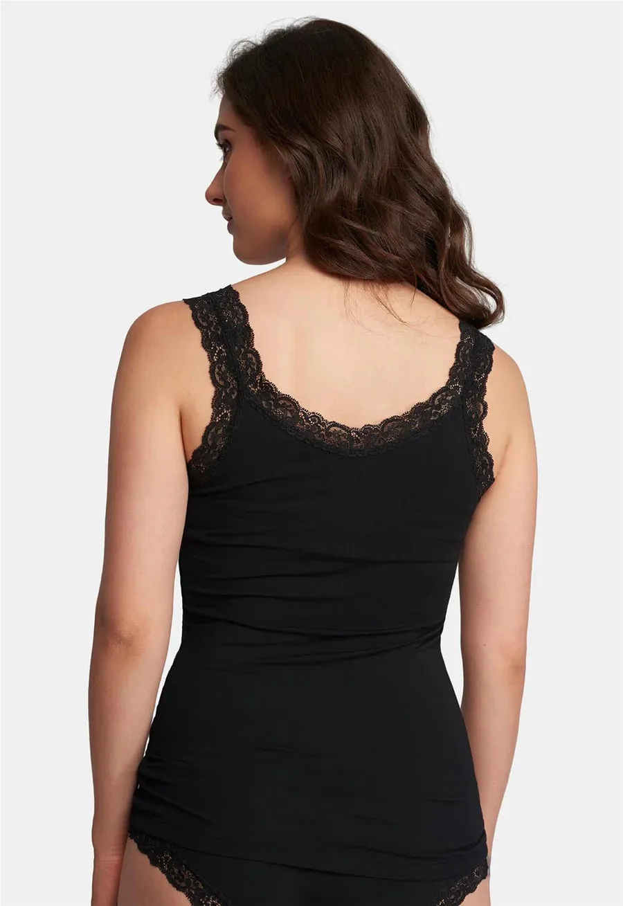 Iconic Cami with Shelf Bra in Black