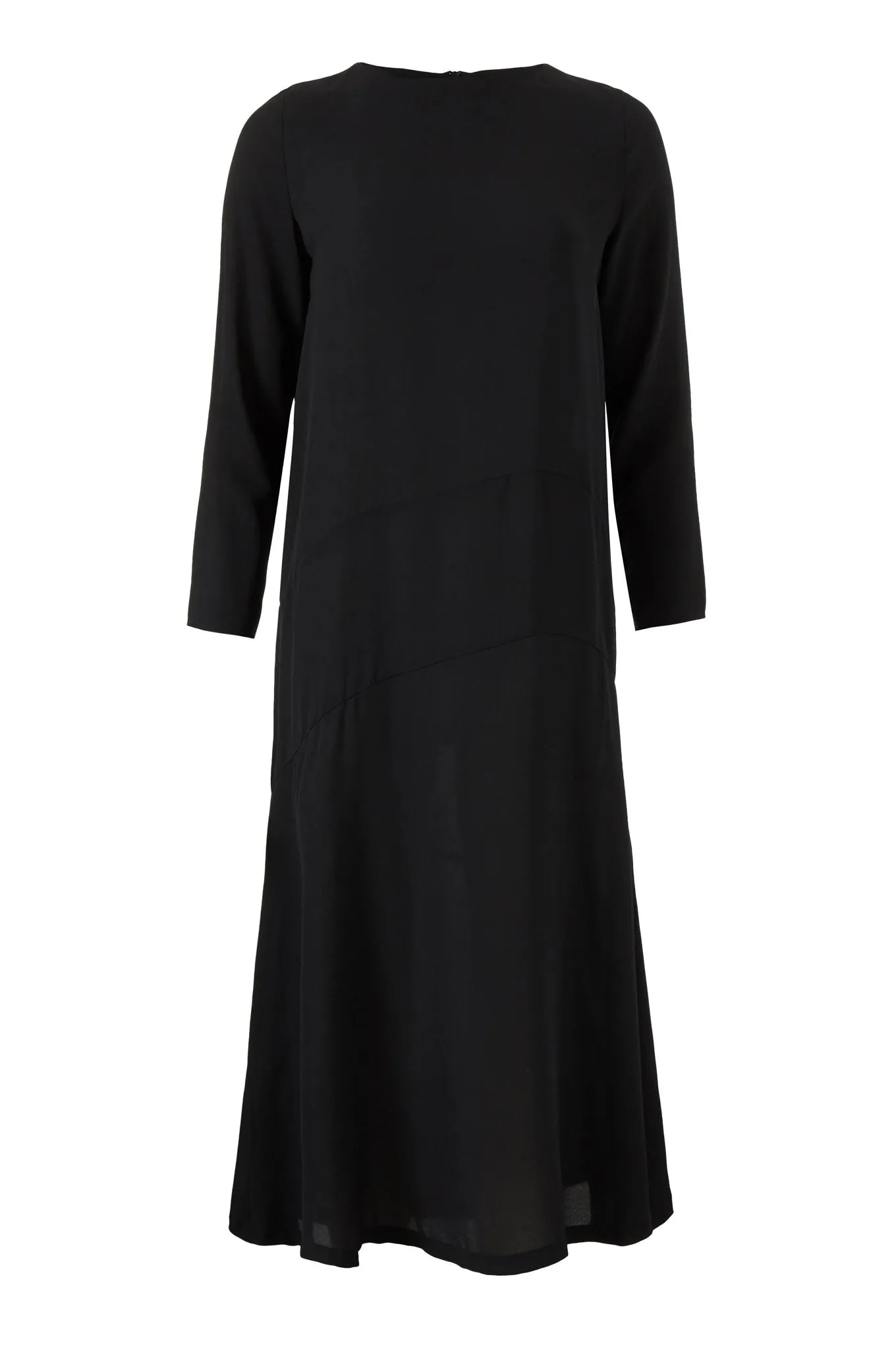 JUNO DRESS - BLACK - SILK/LINEN