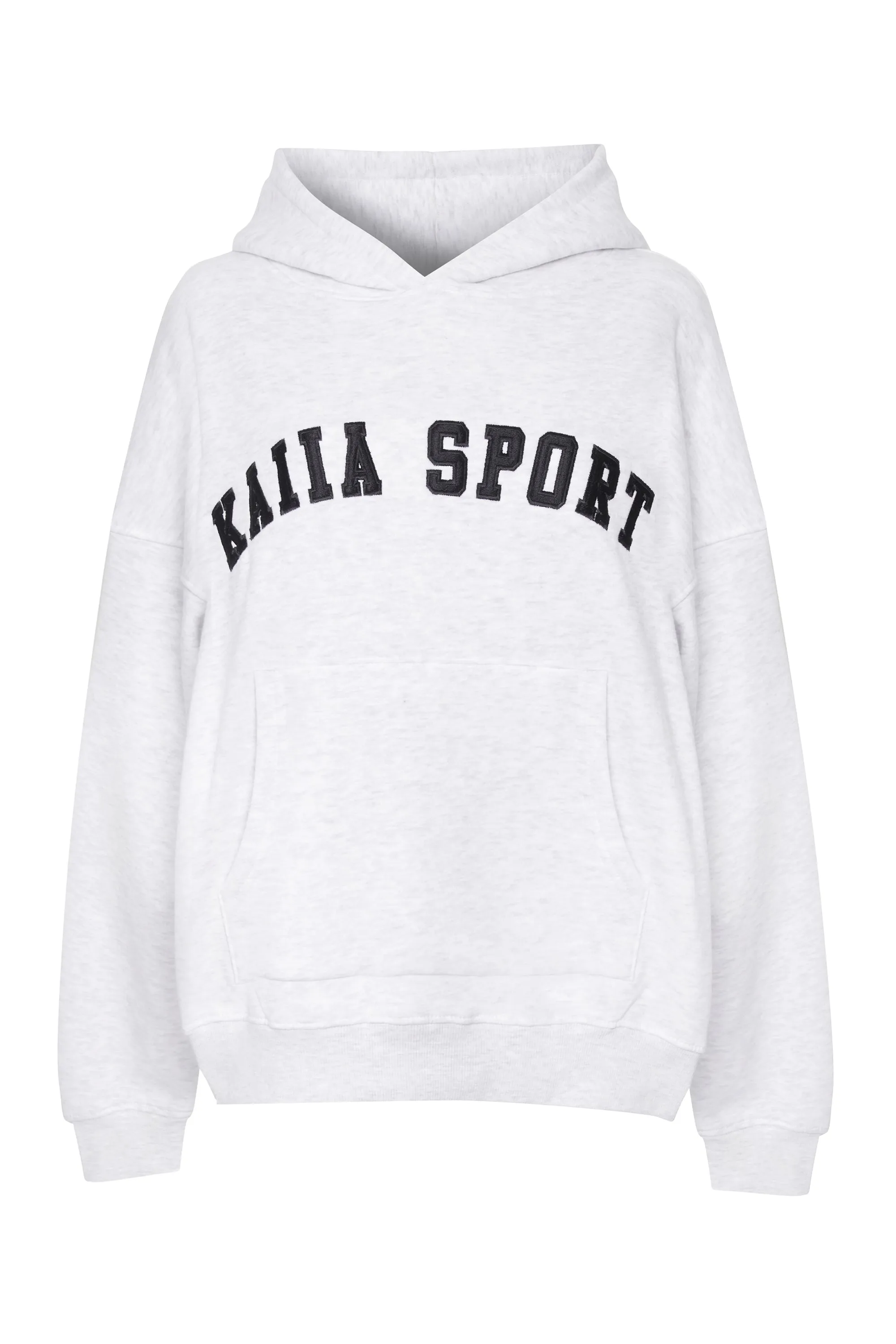 Kaiia Sport Oversized Hoodie Light Grey Marl