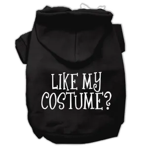 Like my costume? Screen Print Pet Hoodies Black Size XXL (18)