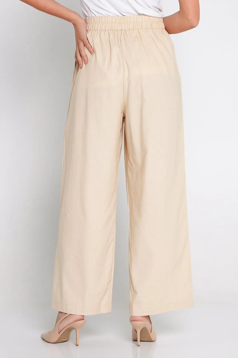 Mayfair Linen Trousers - Cream