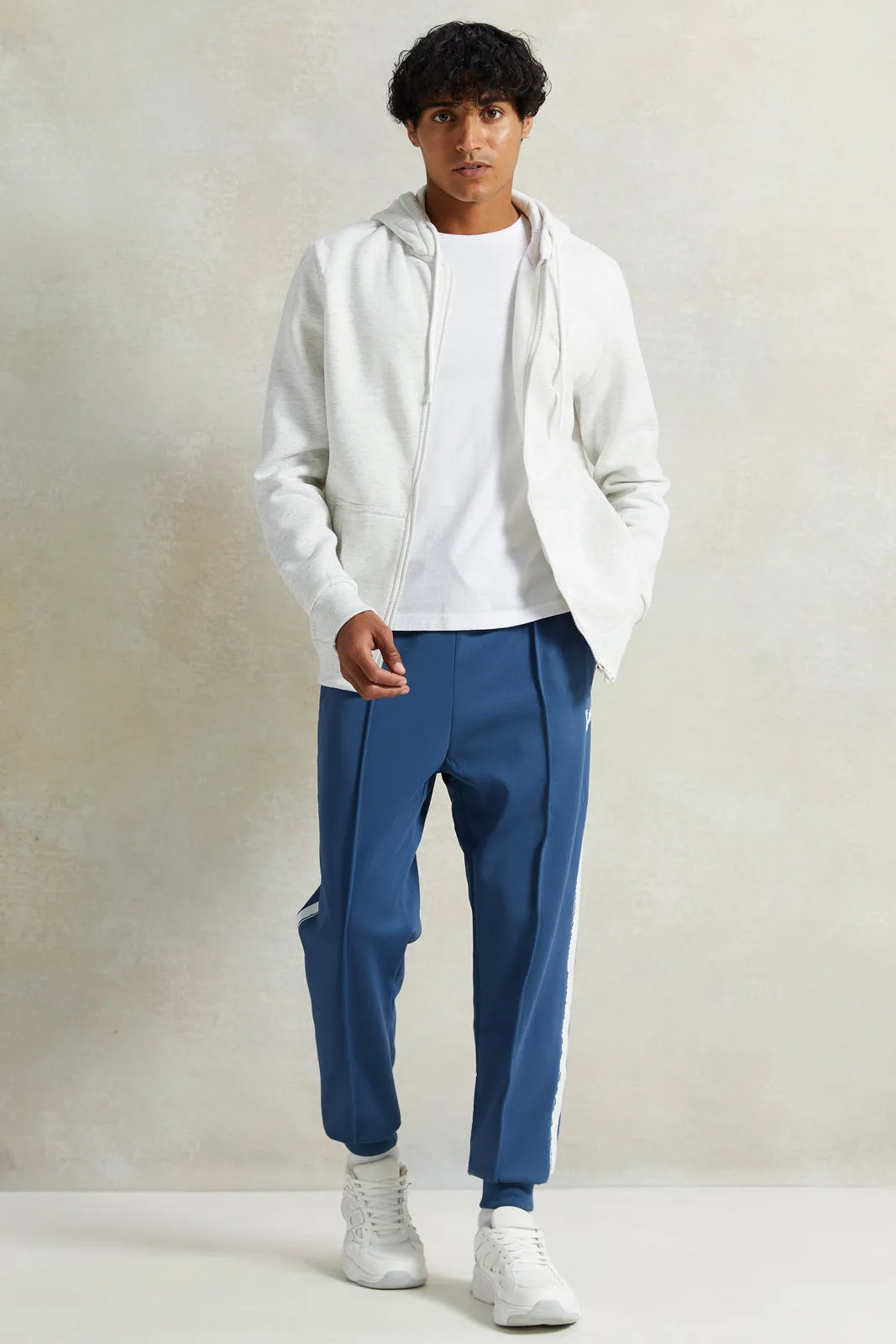 Men Blue Soft Active Pants