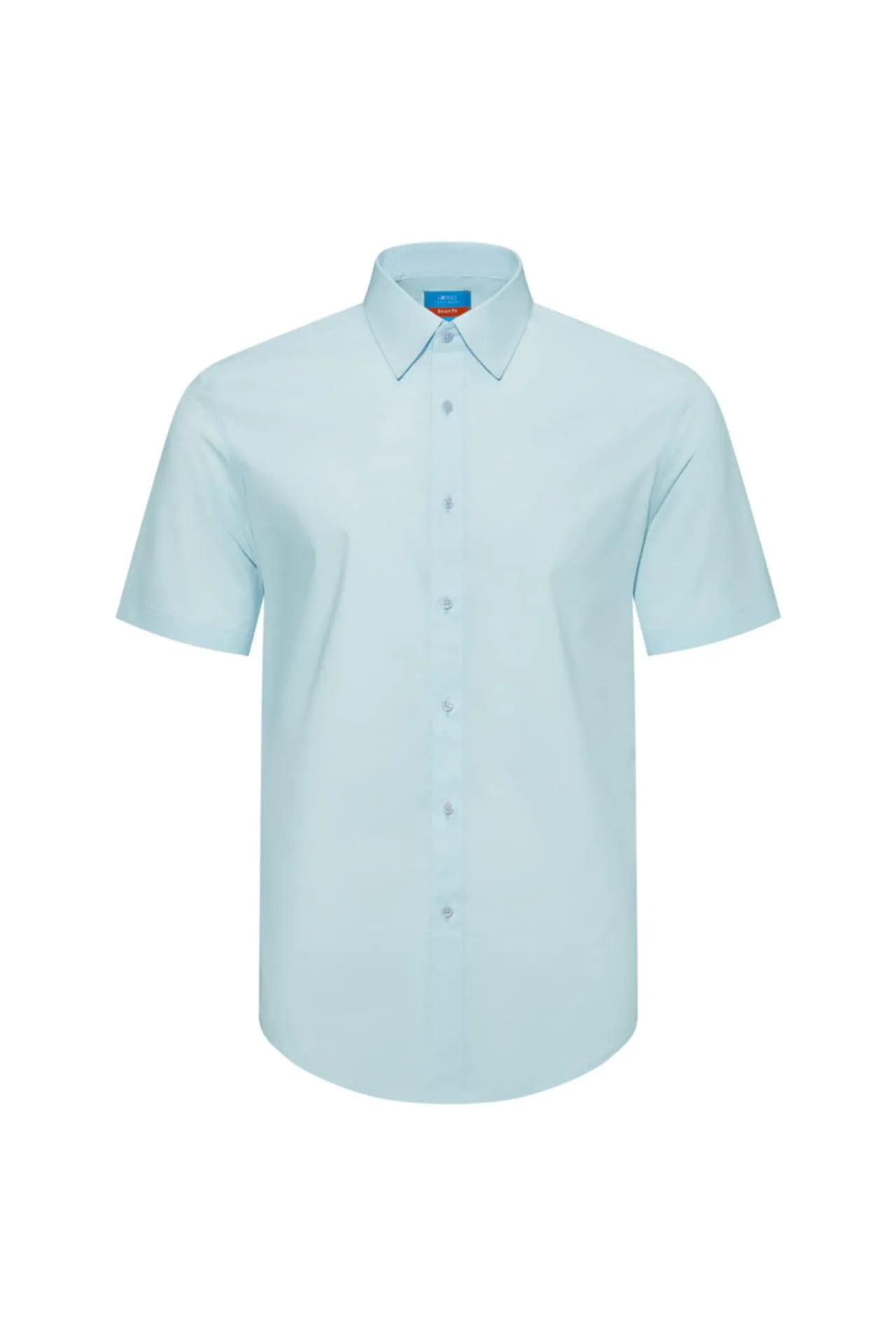 Non-Iron Easy Care Smart Fit Poplin Short Sleeve Shirt