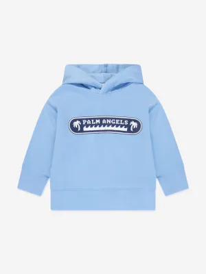 Palm Angels Boys Palm Waves Hoodie in Blue