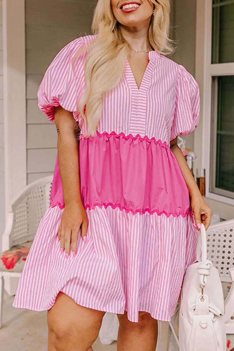 Plus Size Shades of Pink Dress