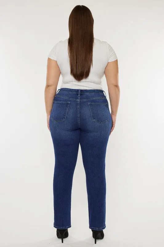 Plus Slim Straight Jeans