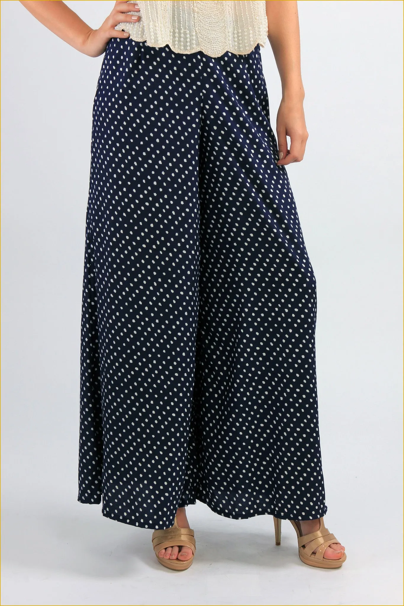 Polka Dots Palazzo Trousers