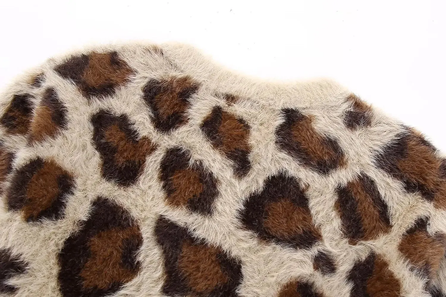 Pre Order:  Leopard Knitted Loose Cardigan