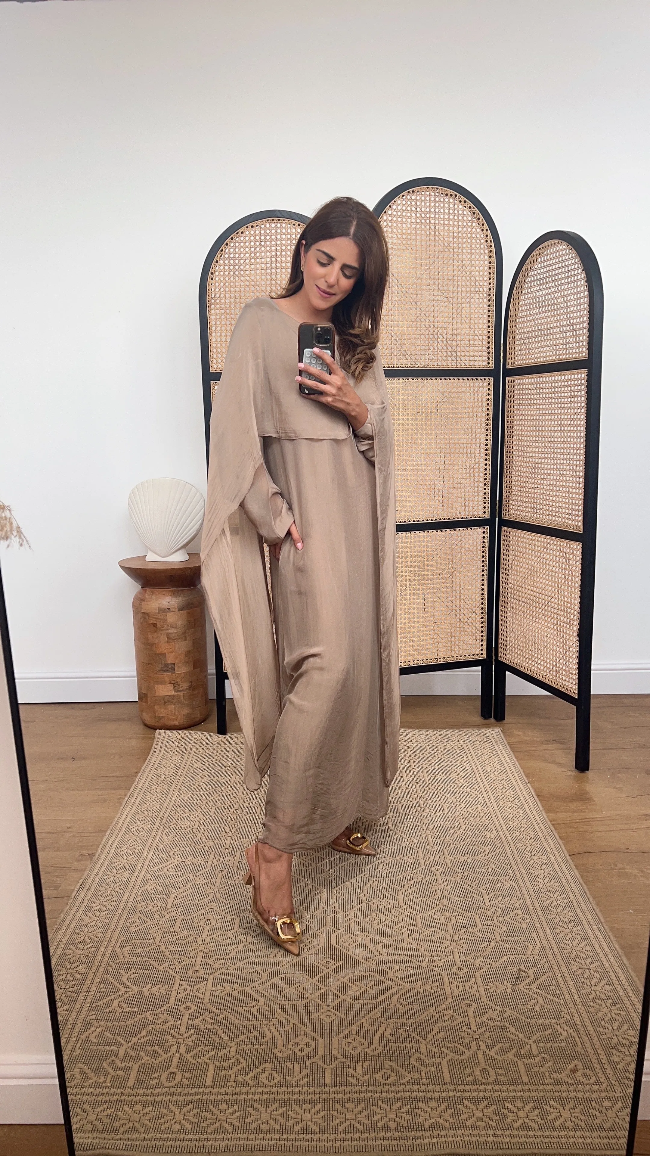 Sasia dress in mocha