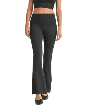 Scarlett Soft Knit Foldover Flare Pants