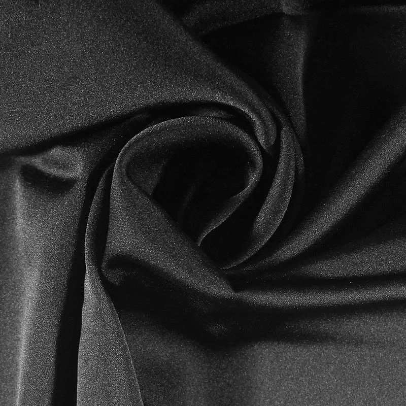 Silky Satin Stretch - Black