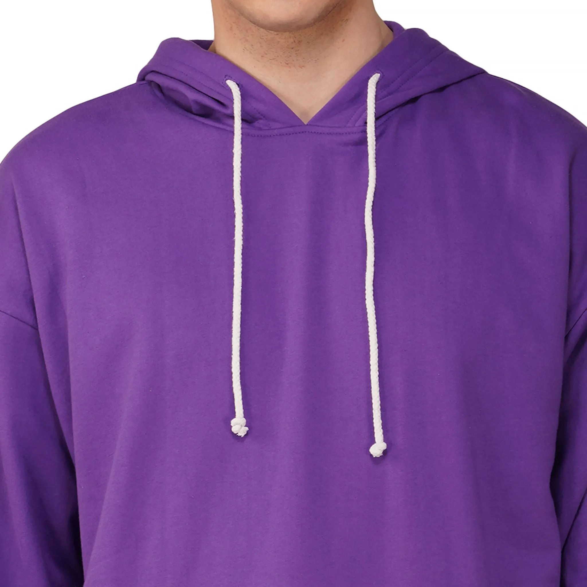 SLAY. Men's Purple Oversized Drop Shoulder Hoodie