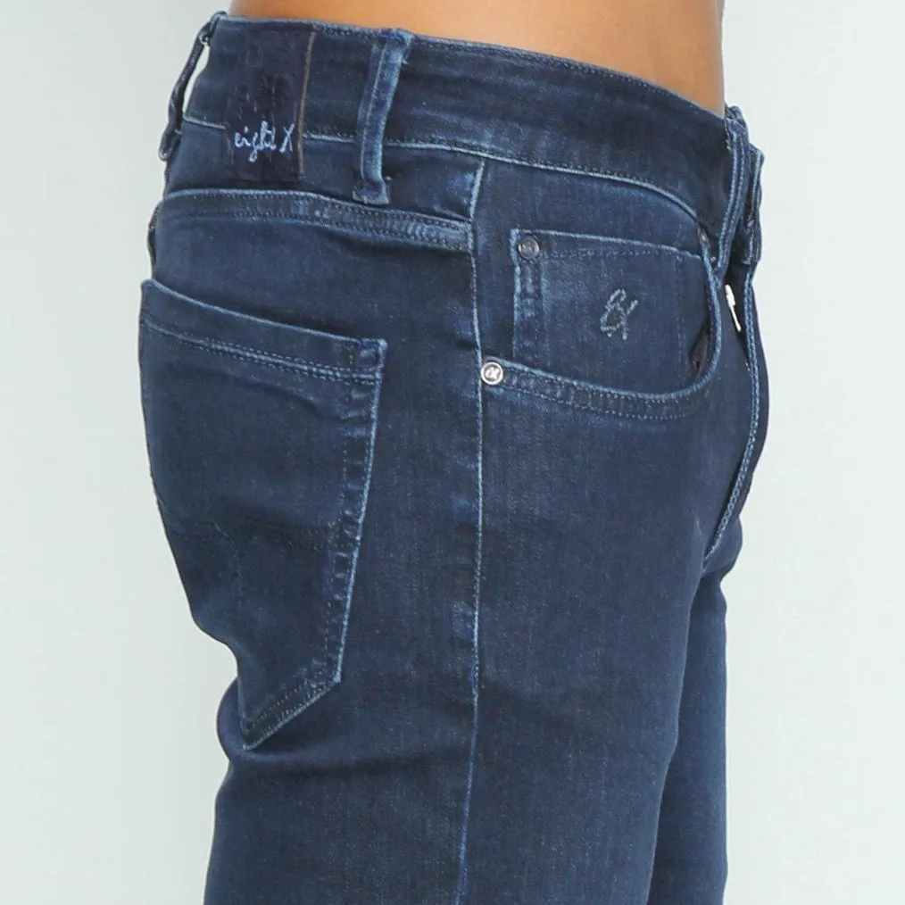 Slim Fit Stretch Dark Denim Jeans #EIG-29