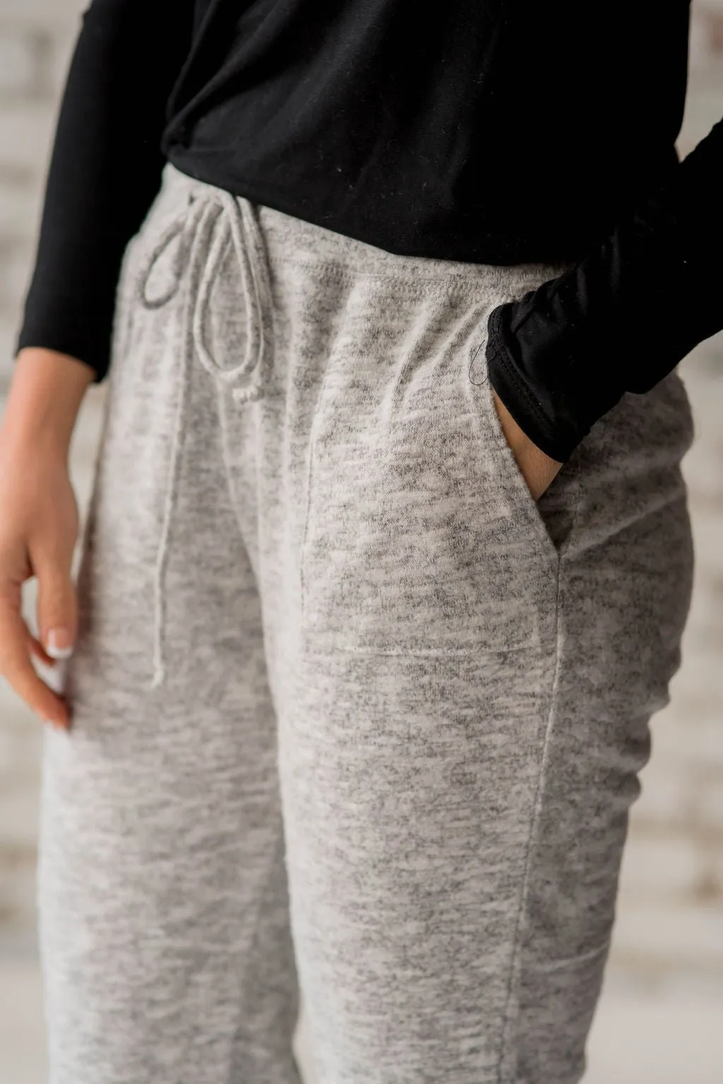 So Soft Heathered Drawstring Joggers