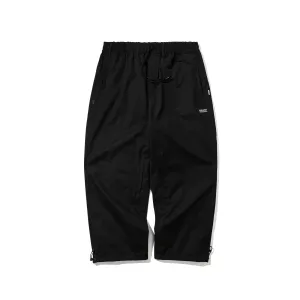 SOFT PEACH SUPER WIDE VENTILATION PANTS BLACK