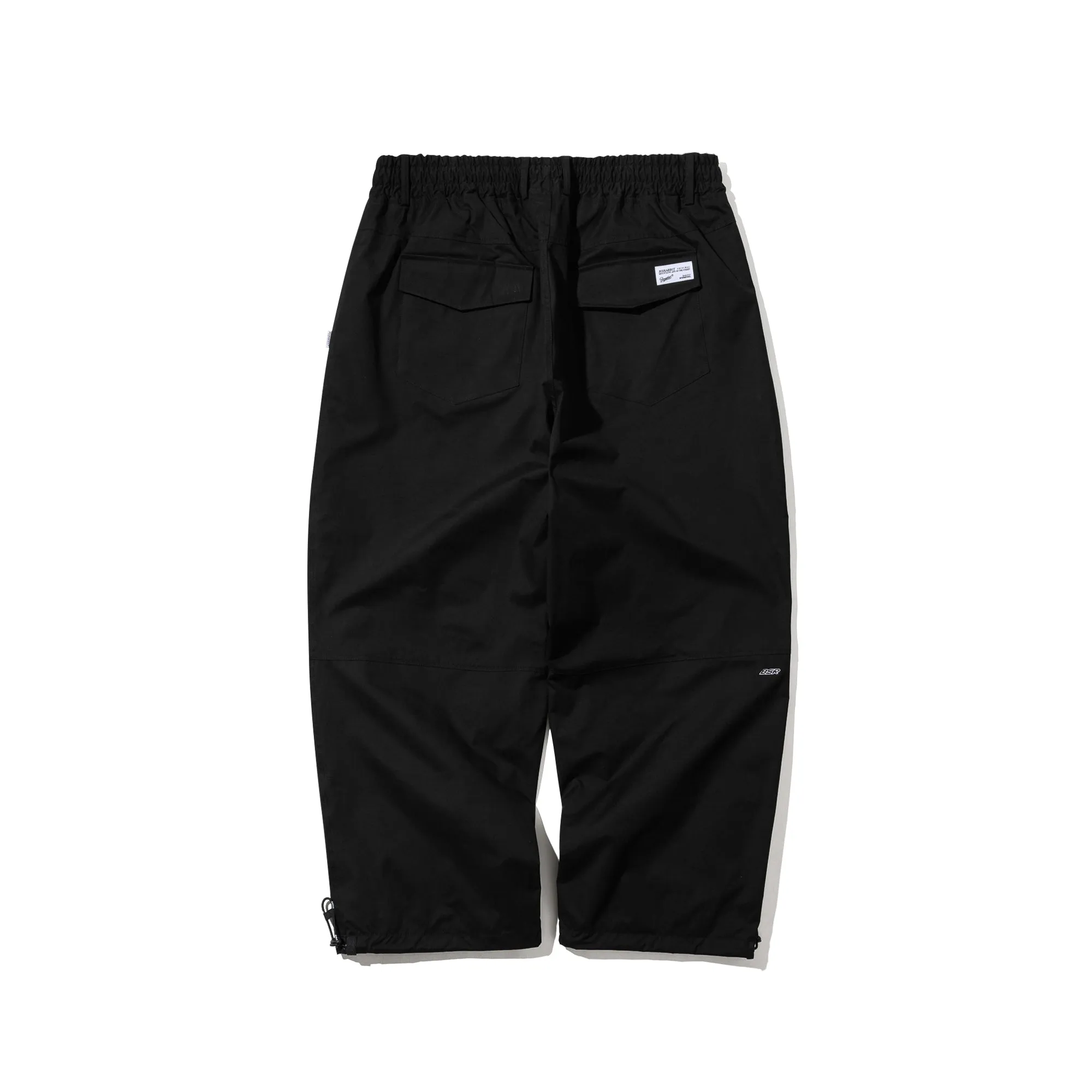 SOFT PEACH SUPER WIDE VENTILATION PANTS BLACK