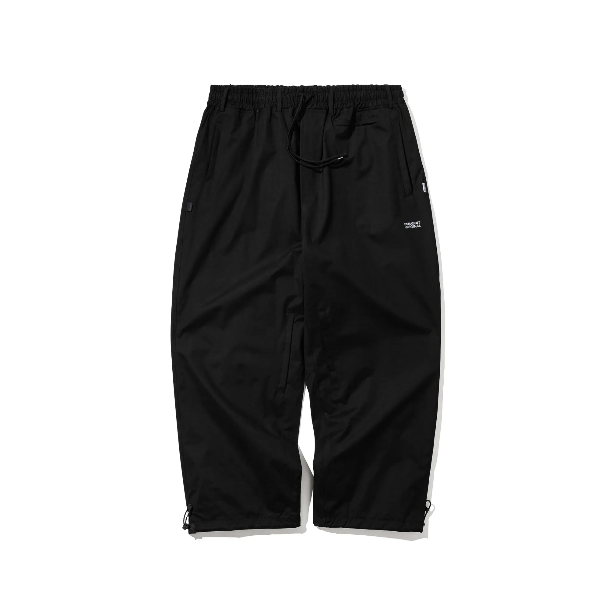 SOFT PEACH SUPER WIDE VENTILATION PANTS BLACK