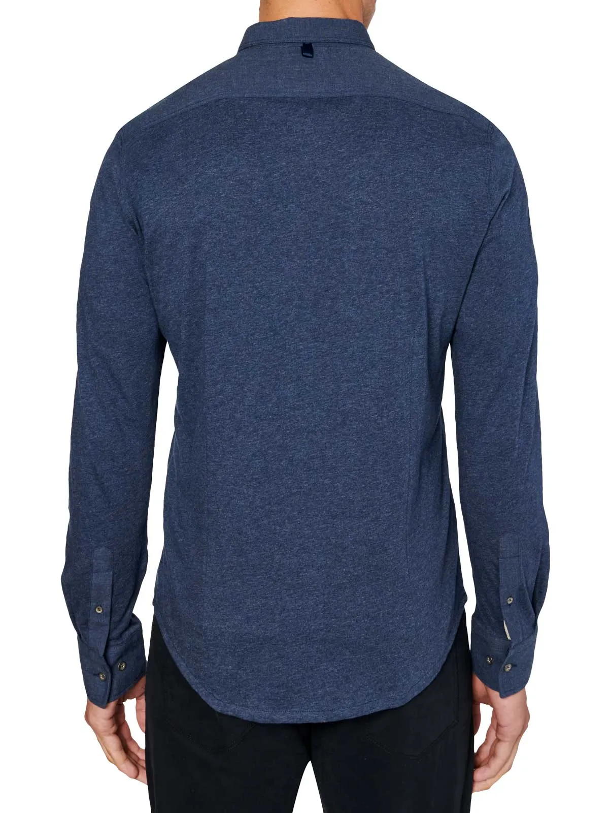 Solid Heather Reworked Long Sleeve Shirt