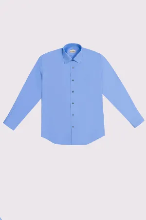 TAILORED FIT BLUE FORMAL SHIRT