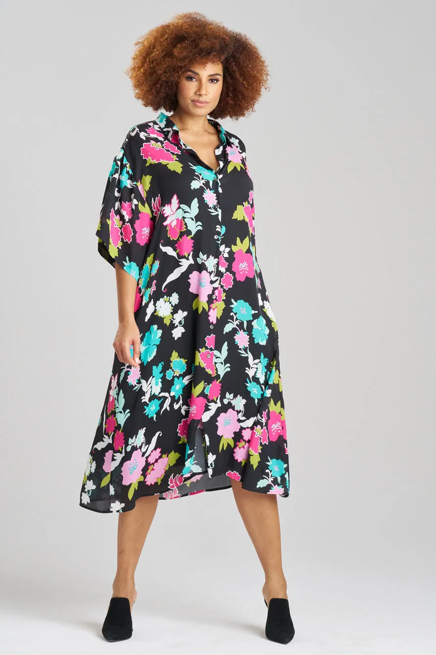 Tangier Printed Silk Georgette Shirtdress