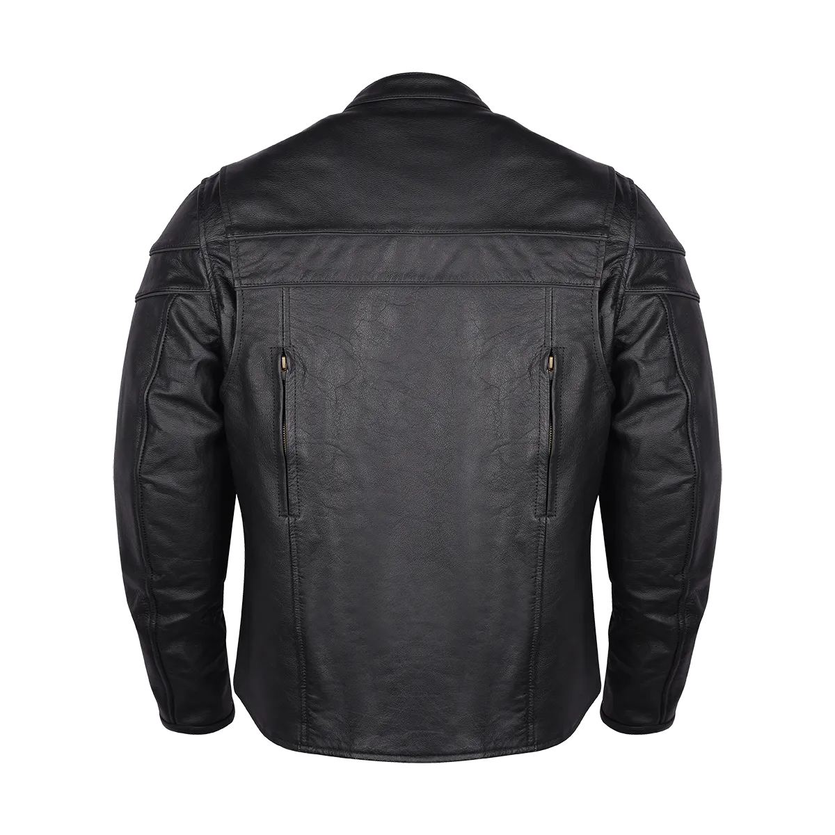 VL531 Vance Leather Men's Racer Jacket with Zippered Vents