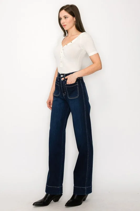 Ximena High Rise Modern Wide Jeans